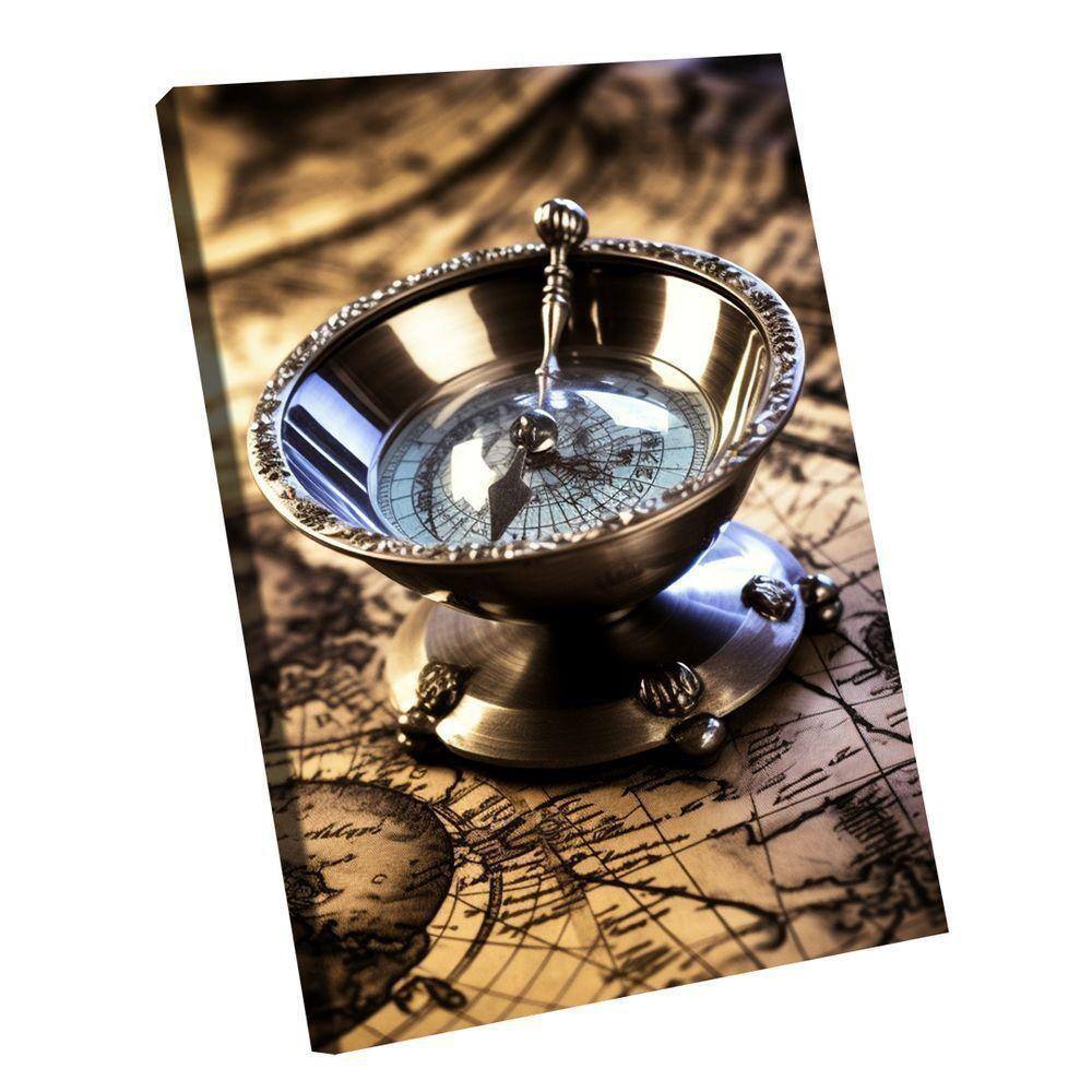 Quadro Bússola Decorativa -- Br Artes