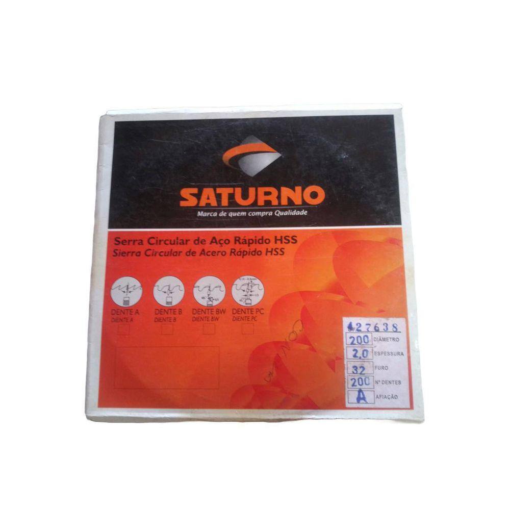 Serra Circular Aço Rápido Hss 200 X 2,0 X 32 Mm 200 Z