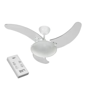 Ventilador Aura San At 3p Cpm Br Pás Tr. Ctrl Remoto - 127v Branco/Transparente