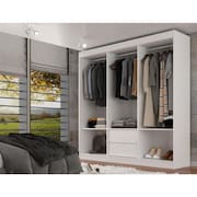 Closet Lisboa Casal 2 Gavetas E 2 Prateleiras - Branco Branco