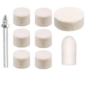 Kit 9 Acessórios Para Polir Discos De Feltro Micro Retífica
