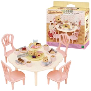 Sylvanian Families Conjunto Mesa e Cadeiras Festa de Doces