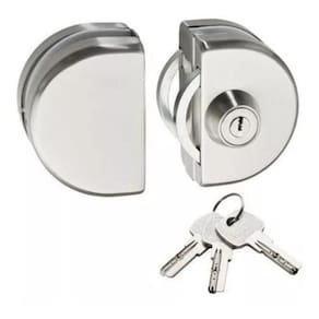 Fechadura 98-6 Pressão Porta Vidro/Vidro Blindex Redonda