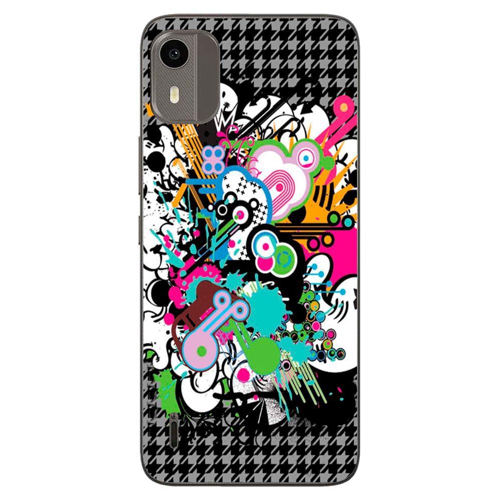 Capa Adesivo Skin022 Verso Para Nokia C12