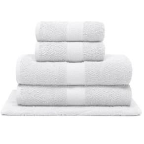 Jogo De Toalha 5 Peças Buettner Linha Nobre Natural Branco