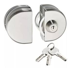 Fechadura 98-6 Pressão Porta Vidro/Vidro Blindex Redonda