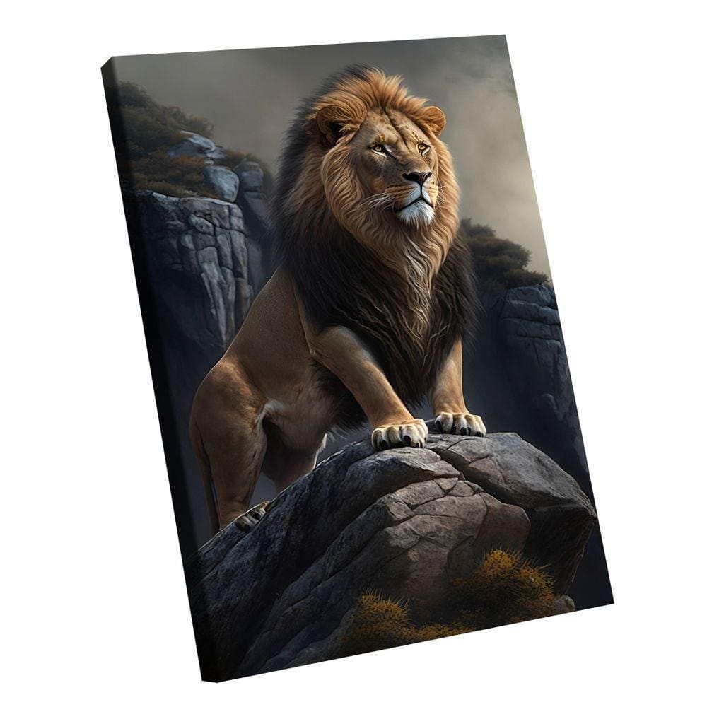 Quadro Leão Soberano -- Br Artes