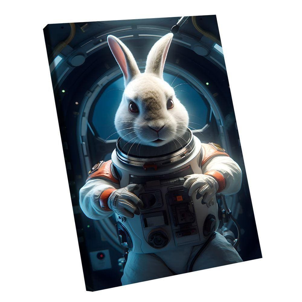 Quadro Coelho Astronauta -- Br Artes