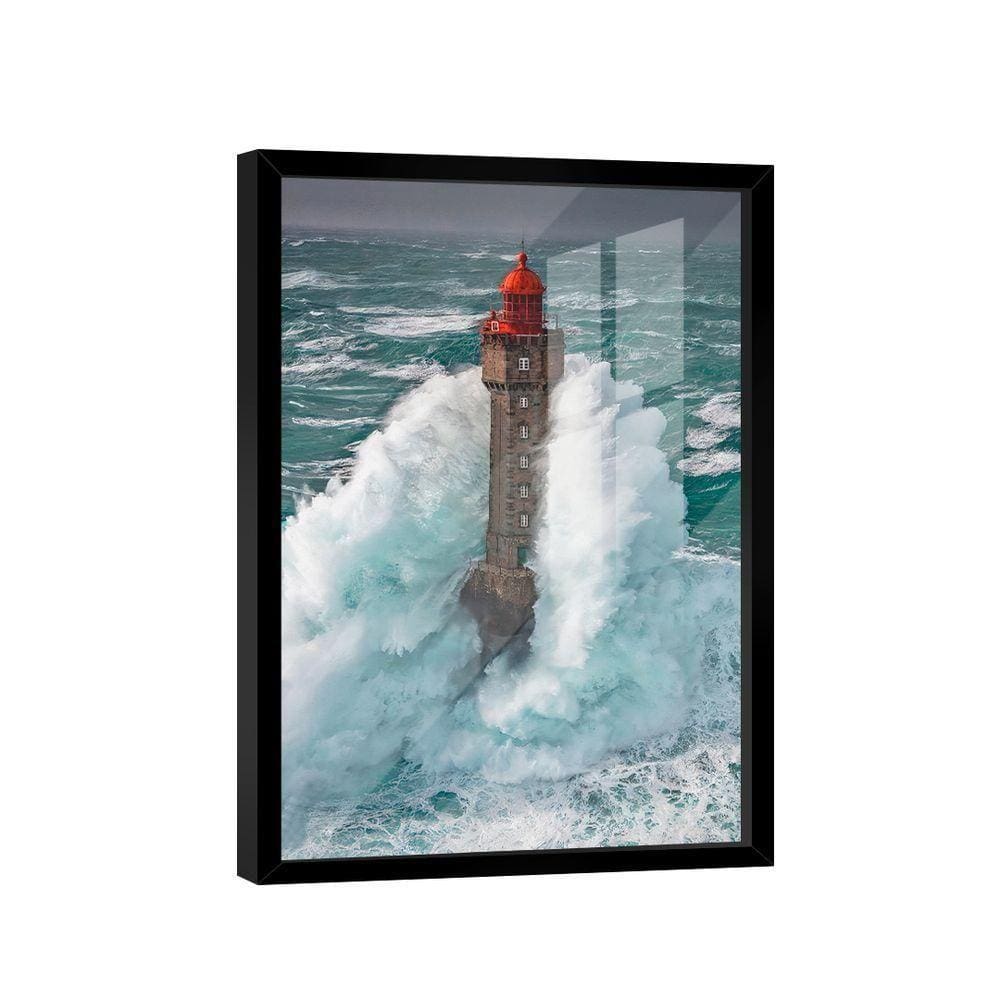 Quadro Farol Em Turbulência -- Br Artes