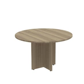 Mesa Reunião Redonda Mrr1100p25pp Noce Naturalle