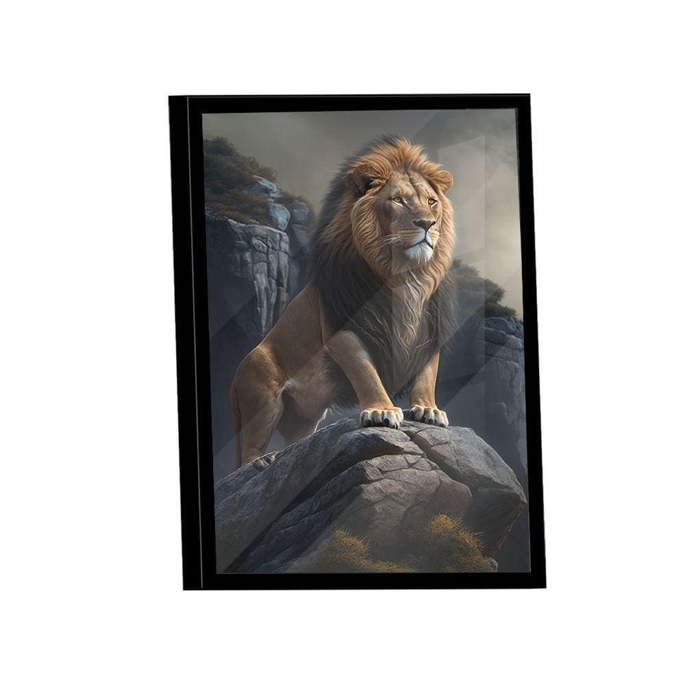 Quadro Leão Soberano -- Br Artes