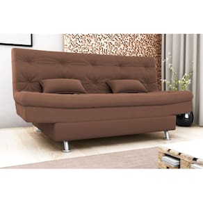 Sofá Cama Salomé Veludo Ferrugem E435 - Matrix