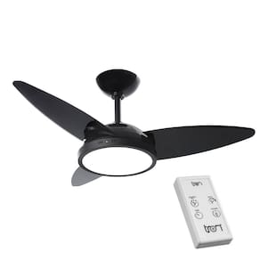 Ventilador Lykan Led Lampada Quente 110/127v 3p Clm Ctrl Remoto 130w Branco