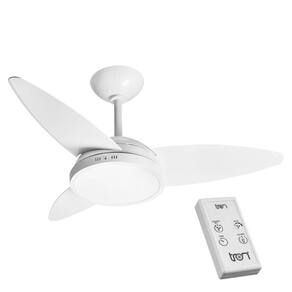 Ventilador Lykan Led 220v 3p Clm Ctrl Remoto 130w Branco