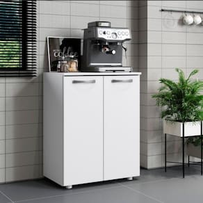 Balcão Multiuso 2 Portas Denver Aramoveis Branco