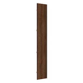 Porta Para Roupeiro Canto 40cm Inox Nogueira Dourado