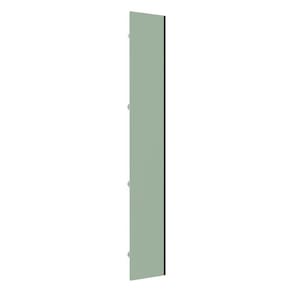Porta Para Roupeiro Canto Individual 40cm Inox Verde