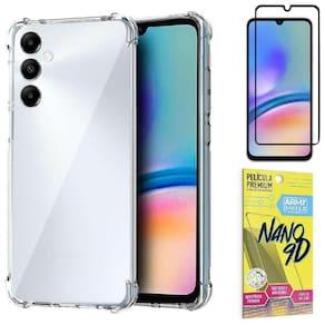 Capinha Transparente para Samsung A15 + Película de Cerâmica 9D
