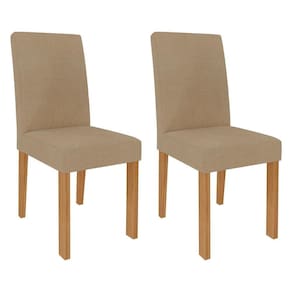 Conjunto 2 Cadeiras De Jantar Mdf Maia Cimol Nature/Gengibre Nature/Gengibre