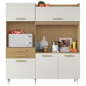 Cozinha Compacta 5 Portas 182cm 2000448 Atacama Off White Armoveis Atacama Off White