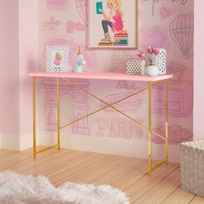 Aparador Industrial Infantil Princesa Aço Carbono Klm Dourado-rosa