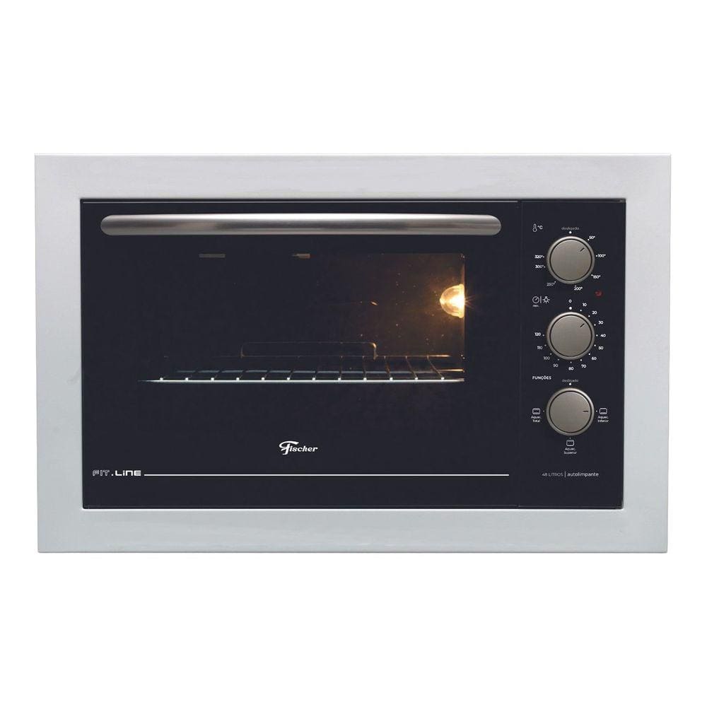 Forno Elétrico de Embutir Fischer 48 Litros Branco Fit Line 34493