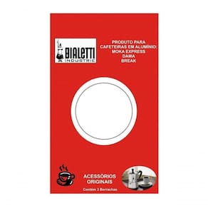 3x Reparo Anel Borracha Bialetti Vedação Moka Express 6 Xíc