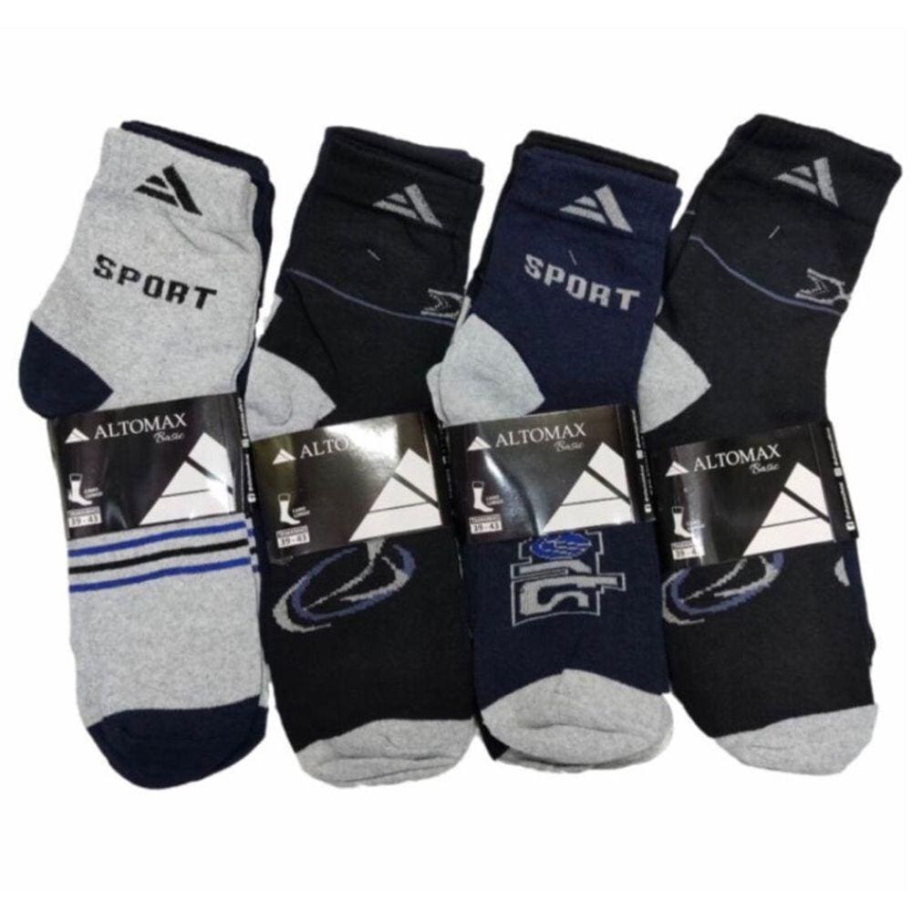 Kit 15 Pares de Meias Cano Longo - Masculina