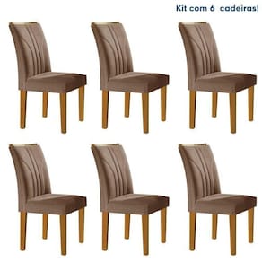 Conjunto 6 Cadeiras para Sala de Jantar Laguna Ypê