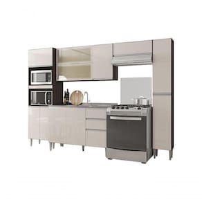 Cozinha Aline Chocolate/off White - Poquema