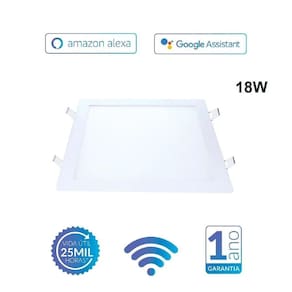 Painel Avant Neo Embutir Quadrado 22X22 18W Dimerizável Wifi