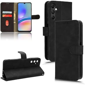 Capinha Carteira Flip para Samsung A05s com Porta Cartão - Preta
