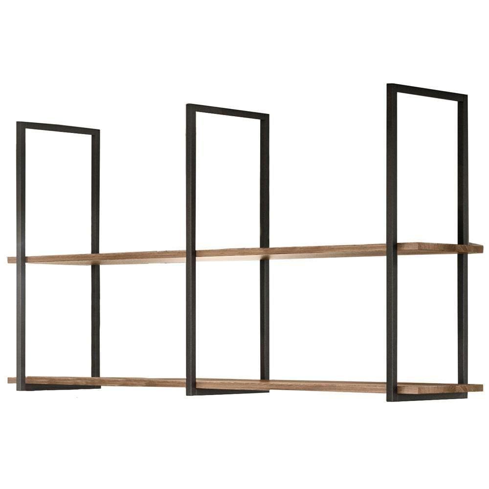 Prateleira Teto E Parede Estilo Industrial Aurum Demol Preto Dhom Demolicao Preto