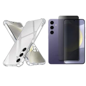 Kit Capinha + Película Privacidade Vidro 3D para Samsung S24