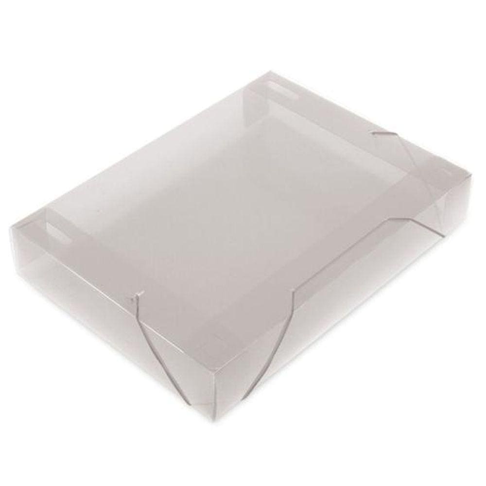 Kit 10 Pastas Aba Elástica Ofício 55mm Cristal Soft Polibras 9888