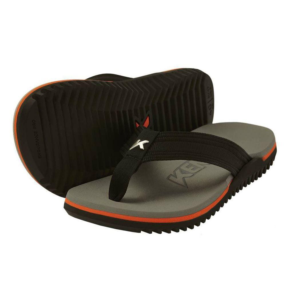 Chinelo Kenner Nk6 Pro Masculino - Grafite e Laranja