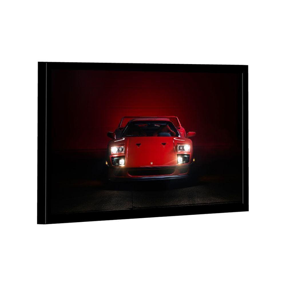 Quadro Ferrari F40 Vermelha Frente Br Artes
