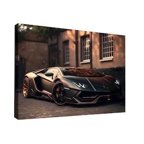 Quadro Lamborghini Light Black -- Br Artes