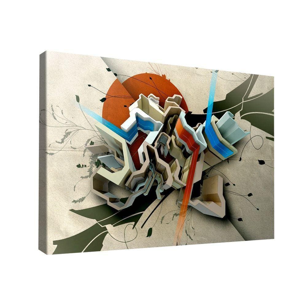 Quadro Ilustração Abstrata Multicolorida -- Br Artes