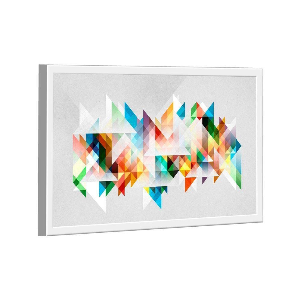 Quadro Geométrico Multicolorido -- Br Artes