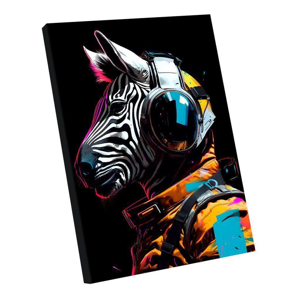 Quadro Zebra Colors Br Artes