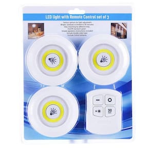Kit Com 3 Lâmpadas De Led Com Controle Remoto Sem Fio
