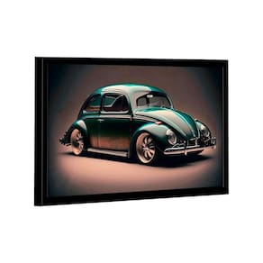 Quadro Fusca Verde -- Br Artes