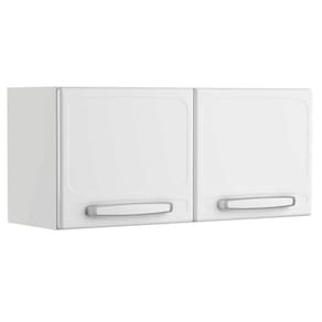 Armário Duplo Bertolini para Refrigerador Geladeira Evidence Aço 80 cm 2 portas - Branco