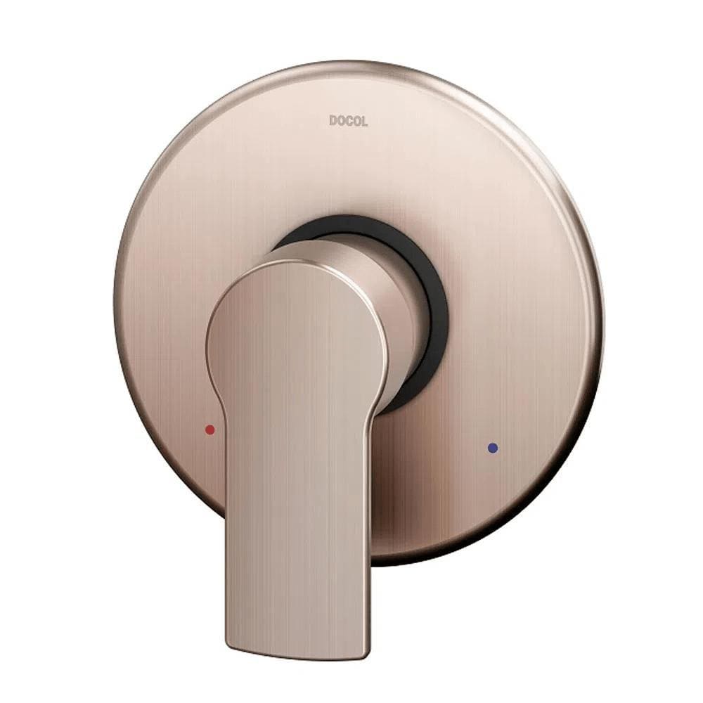 Acabamento Monocomando pra Chuveiro/Ducha Argon Cobre Escovado - Docol