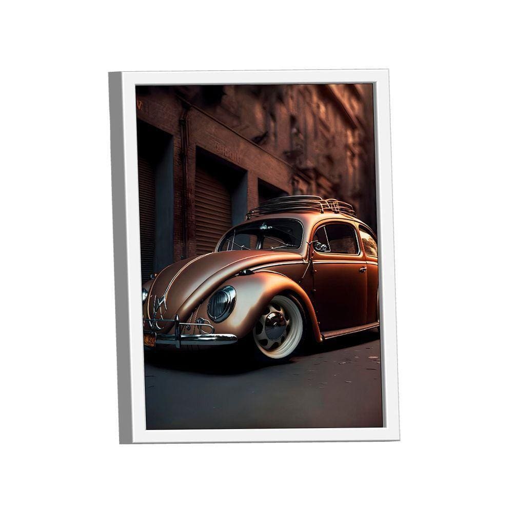 Quadro Fusca Gold -- Br Artes