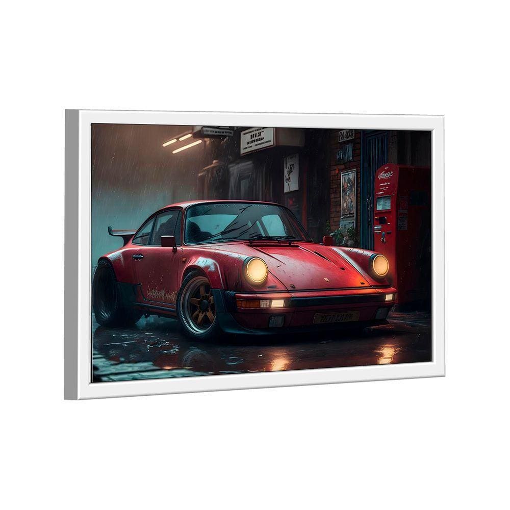 Quadro Porsche Vermelho -- Br Artes