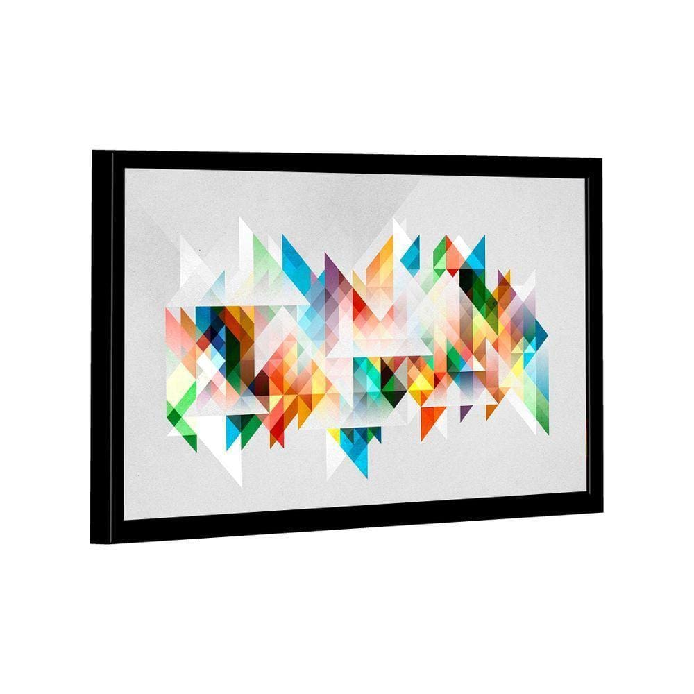 Quadro Geométrico Multicolorido -- Br Artes
