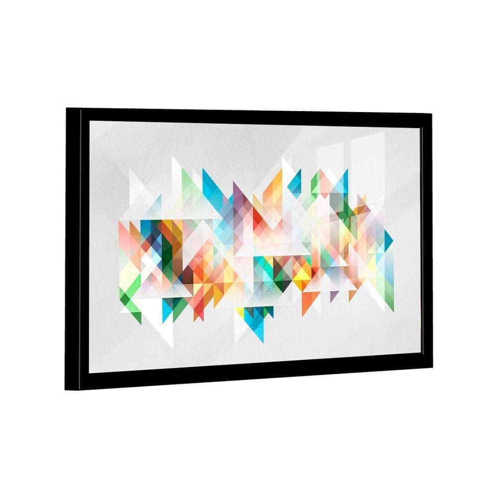 Quadro Geométrico Multicolorido -- Br Artes