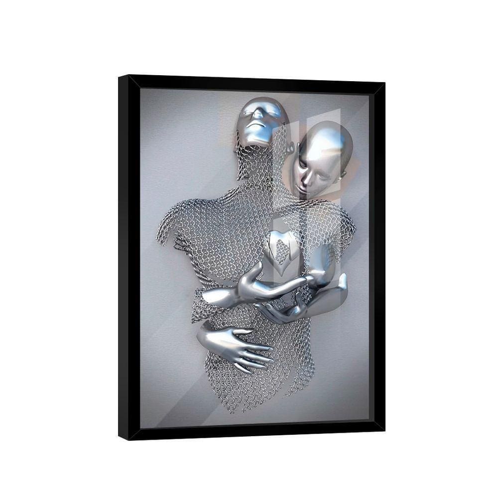 Quadro Casal Metal 3d -- Br Artes